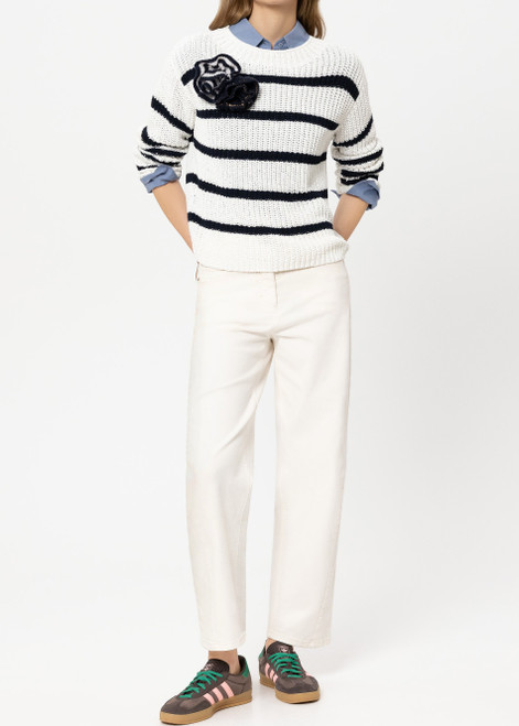 LUISA CERANO White Authentic Barrel Leg Denim | 638857/3797-0105