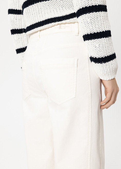 LUISA CERANO White Authentic Barrel Leg Denim | 638857/3797-0105