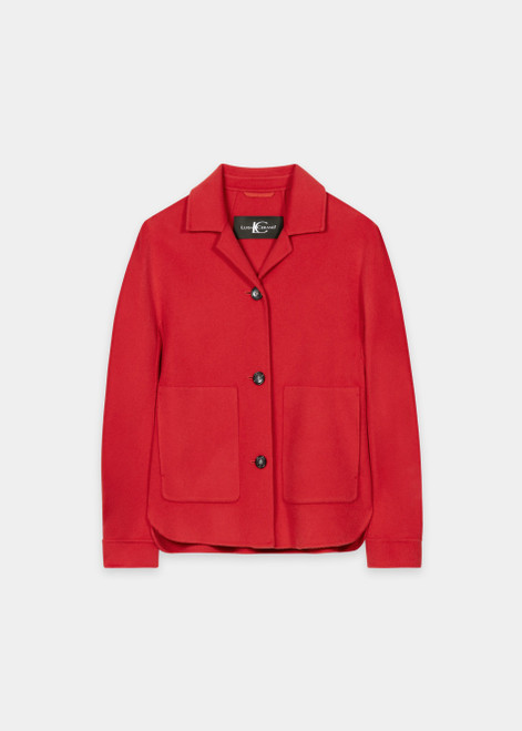 LUISA CERANO Red Double-Faced Shirt Jacket | 438533/4080-0458