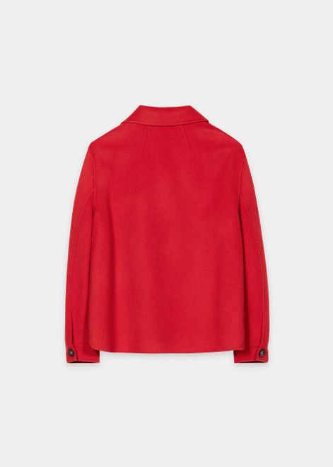 LUISA CERANO Red Double-Faced Shirt Jacket | 438533/4080-0458