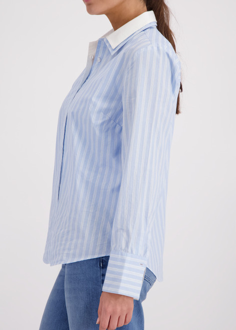 MONARI Blue Striped Blouse | 410358
