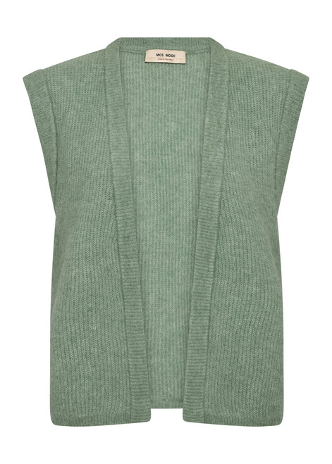 MOS MOSH Turf Green Thora Knit Vest | 177540