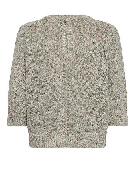MOS MOSH Turf Green Lizet Camelot Knit Cardigan | 177670