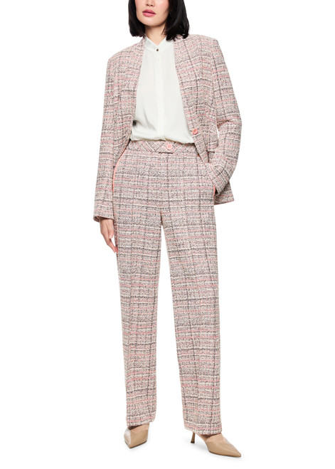MARC CAIN COLLECTIONS Warm Taupe New Wukari Wide Fit, High Waist Trousers | AC 81.13 J10