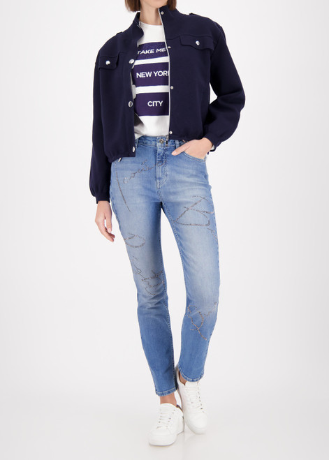 MONARI Blue Cargo Cardigan | 410230