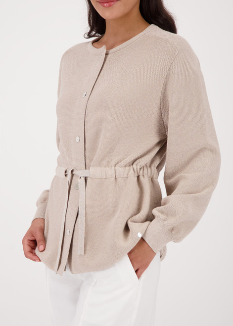MONARI Beige Cardigan With Waistband | 410297