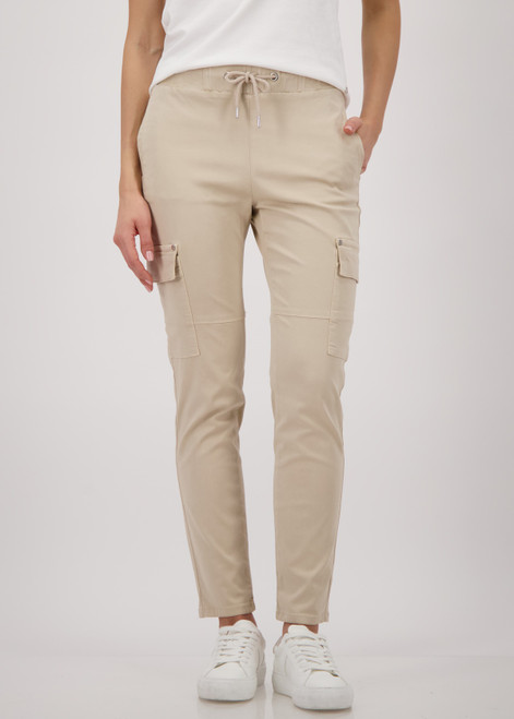 MONARI Beige Cargo Trousers | 410455