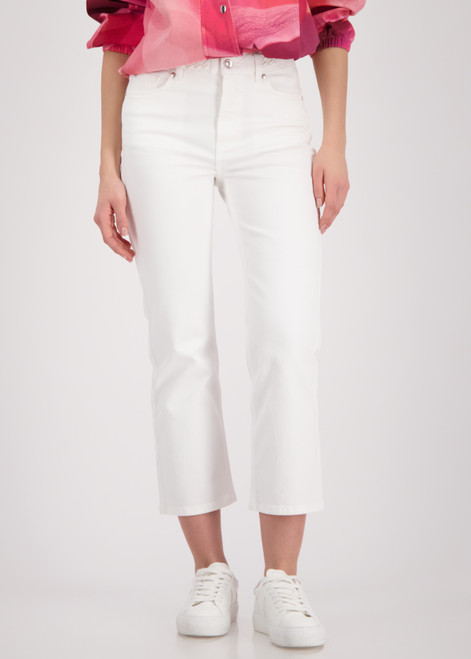 MONARI White Jeans With Braided Waistband Detail | 410457