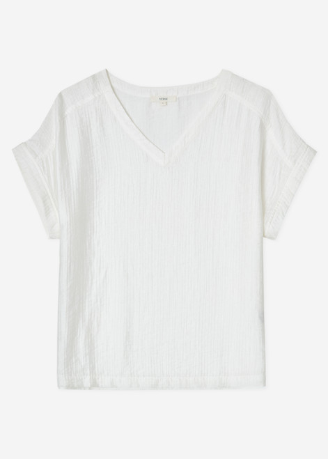 YERSE White Basic T-Shirt | 44873