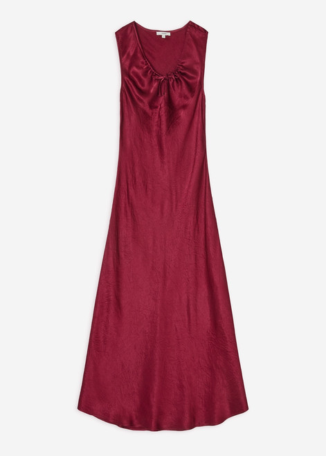 YERSE Burgundy Sleeveless Maxi Dress | 44884