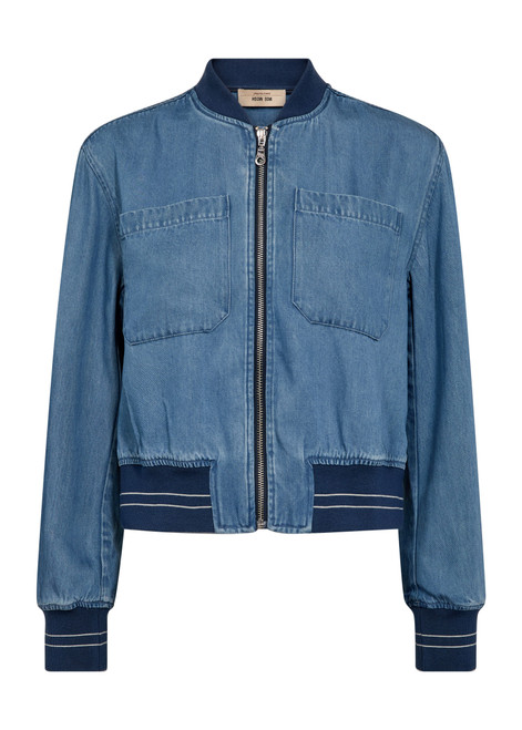 MOS MOSH Light Blue Denim Cate Onyx Jacket | 176620