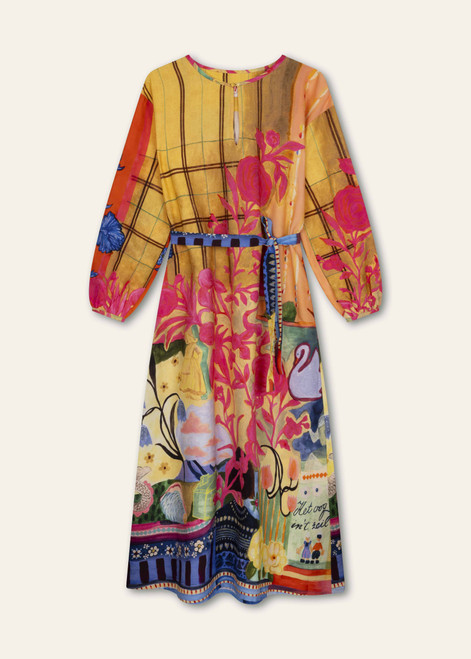 OILILY Multicolour Printed Shirt Dress | F25WDR6030