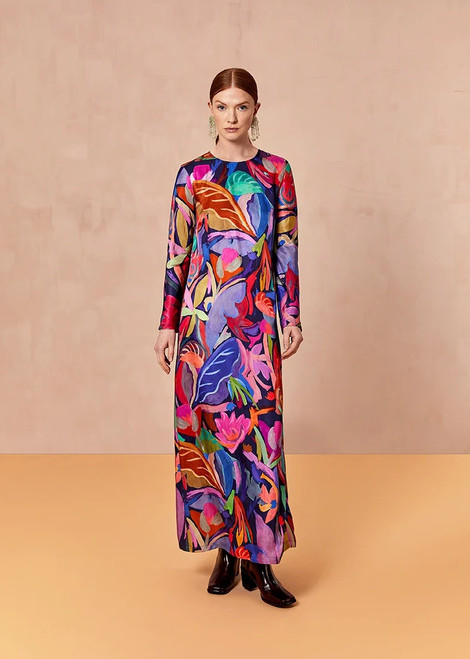 OILILY Multicolour Printed Maxi Dress | F25WDR6060