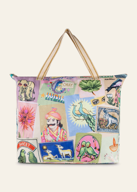 OILILY Multicolour Printed Tote Bag | MEOIL1340