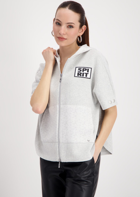 MONARI Gray Cape With Zipper | 809055