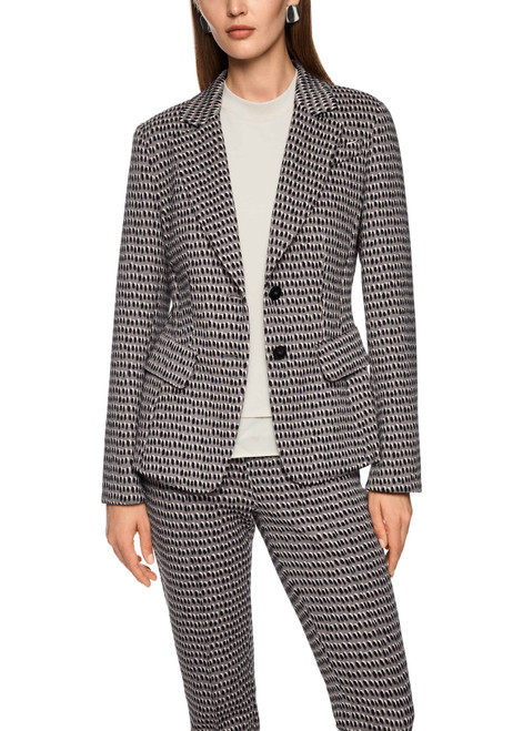 MARC CAIN COLLECTIONS Soft Charcoal Blazer With Tie Belt | ZC 34.15 J39