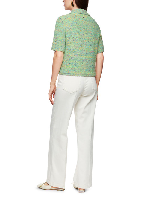 MARC CAIN COLLECTIONS Bright Apple Green Knitted In Germany Cardigan | ZC 39.01 M02