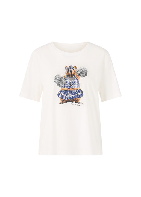 MARC CAIN SPORTS Off-White Shirt With Motif Print | ZS 48.20 J36