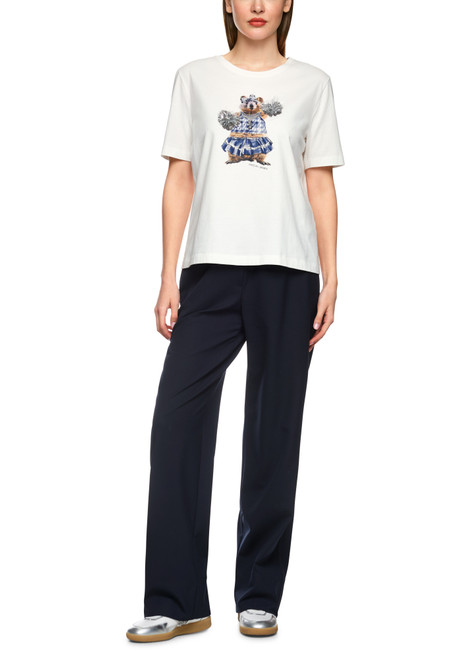 MARC CAIN SPORTS Off-White Shirt With Motif Print | ZS 48.20 J36