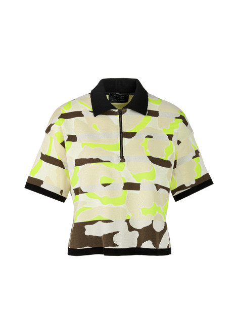 MARC CAIN SPORTS Olive Drab Knitted In Germany Polo Shirt | ZS 53.02 M17