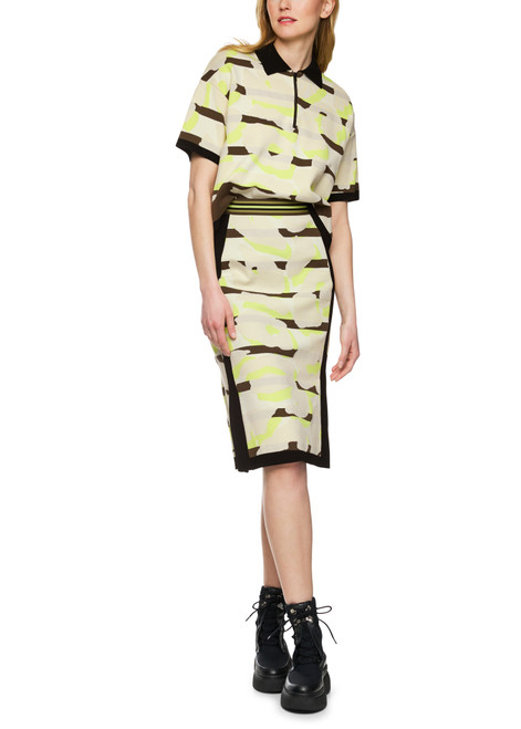 MARC CAIN SPORTS Olive Drab Knitted In Germany Tube Skirt | ZS 71.01 M17
