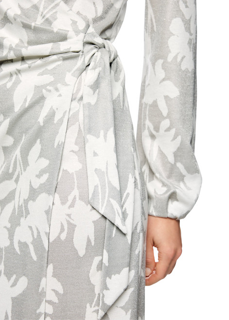 MARC CAIN COLLECTIONS Microchip Long-Sleeved Wrap Dress | AC 21.43 J37