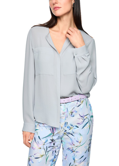 MARC CAIN COLLECTIONS Microchip Casual Blouse With Concealed Buttoning | AC 51.26 W90