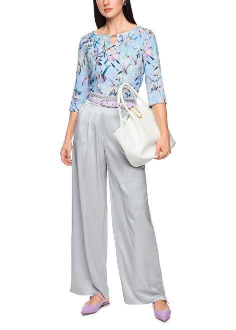 MARC CAIN COLLECTIONS Microchip Wichtia Wide Fit Pleated Trousers | AC 81.56 W46
