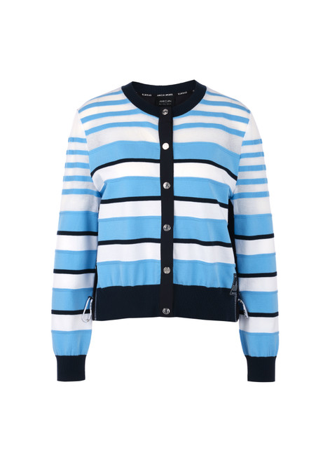 MARC CAIN SPORTS Little Boy Blue Cardigan Knitted In Germany | AS 39.16 M26