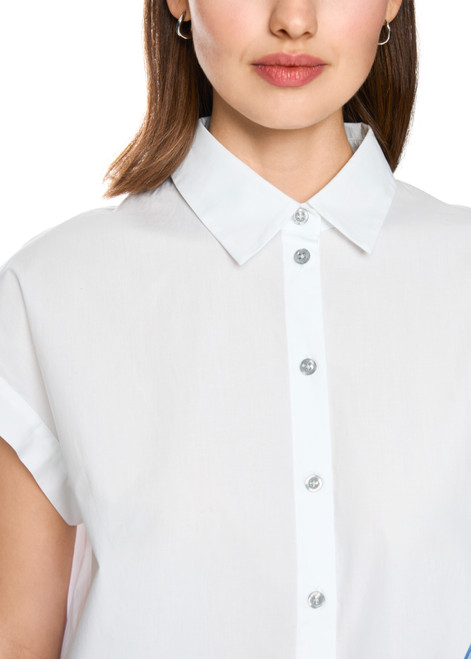 MARC CAIN SPORTS Little Boy Blue Blouse With Maritime Print | AS 51.38 W68