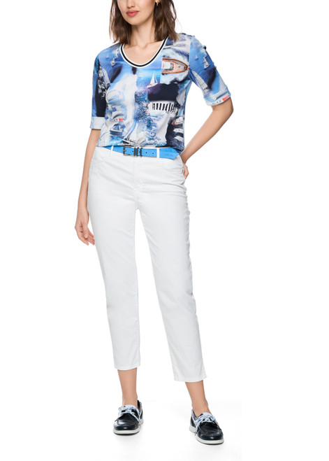 MARC CAIN SPORTS White Trousers Riad | AS 81.48 W50