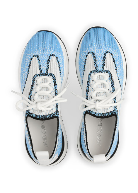MARC CAIN SPORTS Little Boy Blue Knitted Trainers | AS SH.13 M70