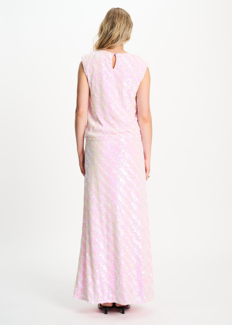 POM AMSTERDAM Pink Skirt - Sequins Shell Pink | SP9558