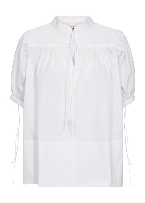MOS MOSH White Tarima Ss Cotton Blouse | 178090