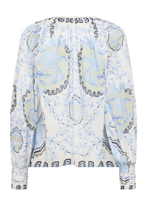 MOS MOSH Brunnera Blue Wylde Orchid Blouse | 178220