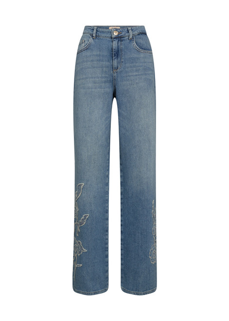 MOS MOSH Light Blue Relee Blossom Jeans | 178370