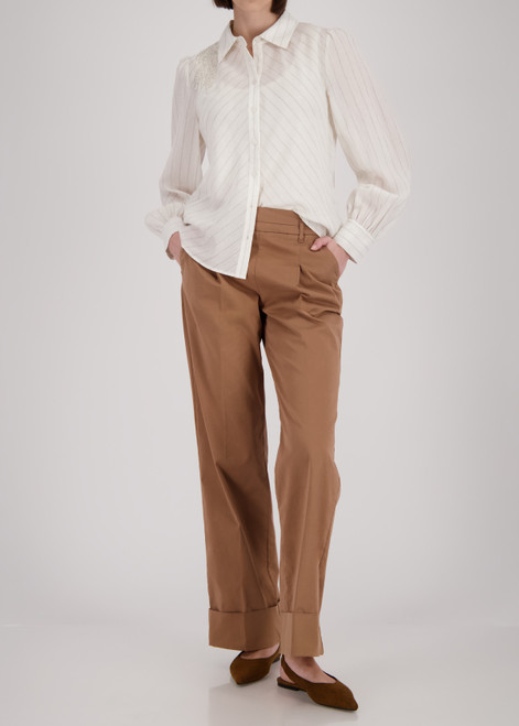 MONARI Beige Blouse With Embroidery | 410544