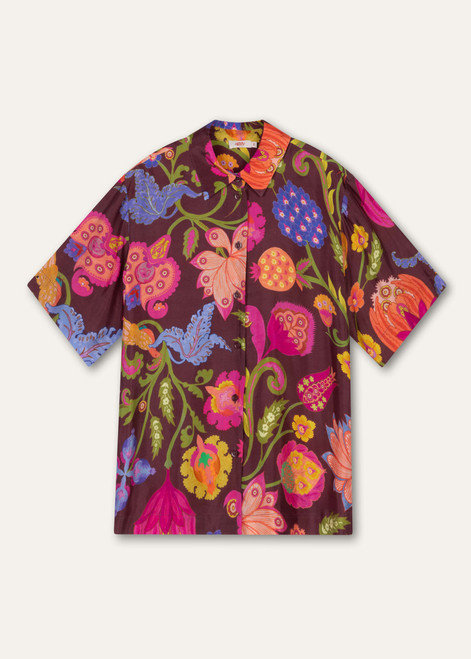 OILILY Binga Blouse Tawny Port | S26WBL5021