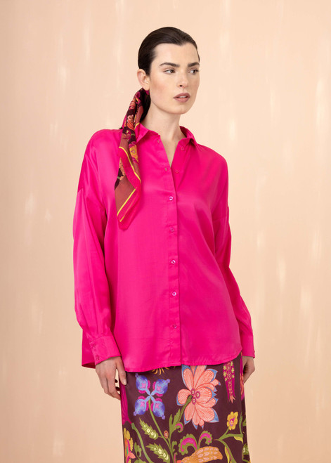OILILY Babita Blouse Beetroot Purple | S26WBL5070