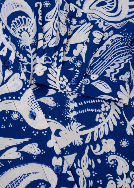 OILILY Brishti Blouse Royal Blue | S26WBL5141