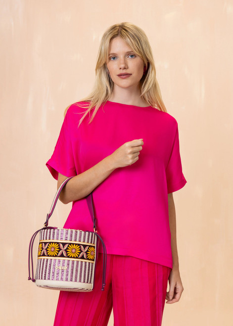 OILILY Baaranka Blouse Beetroot Purple | S26WBL5150
