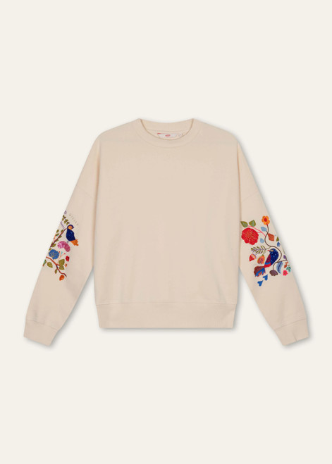 OILILY Harper Sweatshirt Turtle Dove | S26WHJ4082