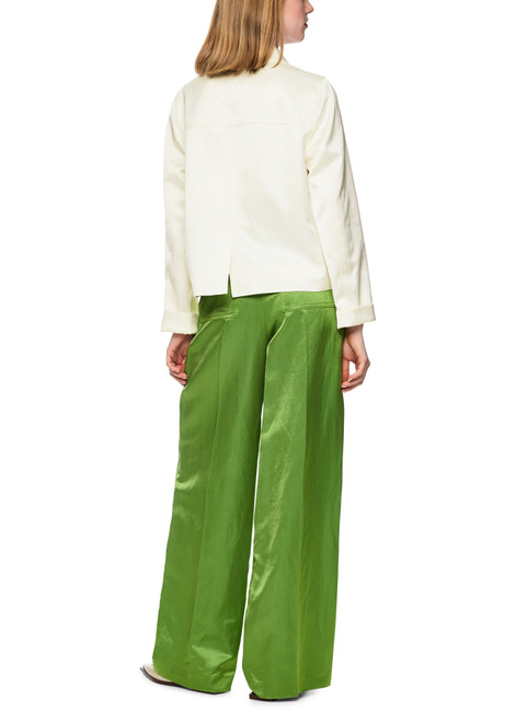 MARC CAIN COLLECTIONS Bright Ecru Shimmering Material Mix Jacket | AC 31.24 W41