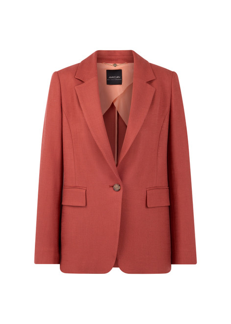 MARC CAIN COLLECTIONS Etruscan Red Viscose Blazer With Loose Fit | AC 34.34 W69