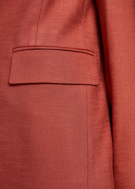 MARC CAIN COLLECTIONS Etruscan Red Viscose Blazer With Loose Fit | AC 34.34 W69