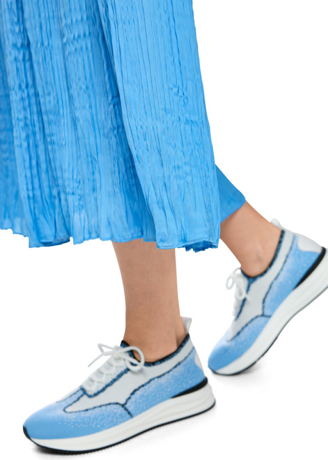 MARC CAIN SPORTS Little Boy Blue Pleated Skirt Rethink Together | AS 71.09 W39