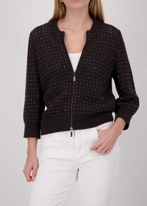 MONARI Brown Ajour Cardigan | 410888