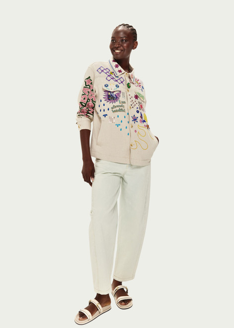 ME369 Briann Embroidered Markers Denim | 126L50326