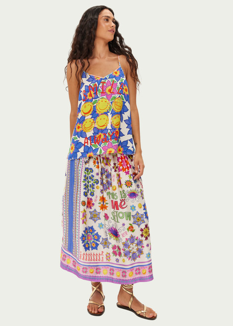 ME369 Vanessa Markers Printed Skirt | 126L60300