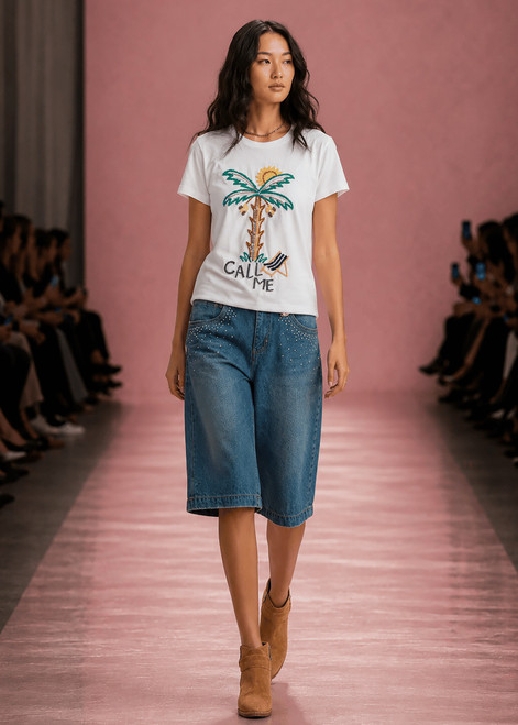 ME369 Sia Palm Tree T-Shirt | 126S41817
